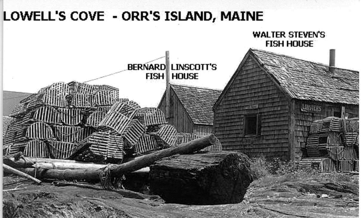 Lowell's Cove Fish Houses.